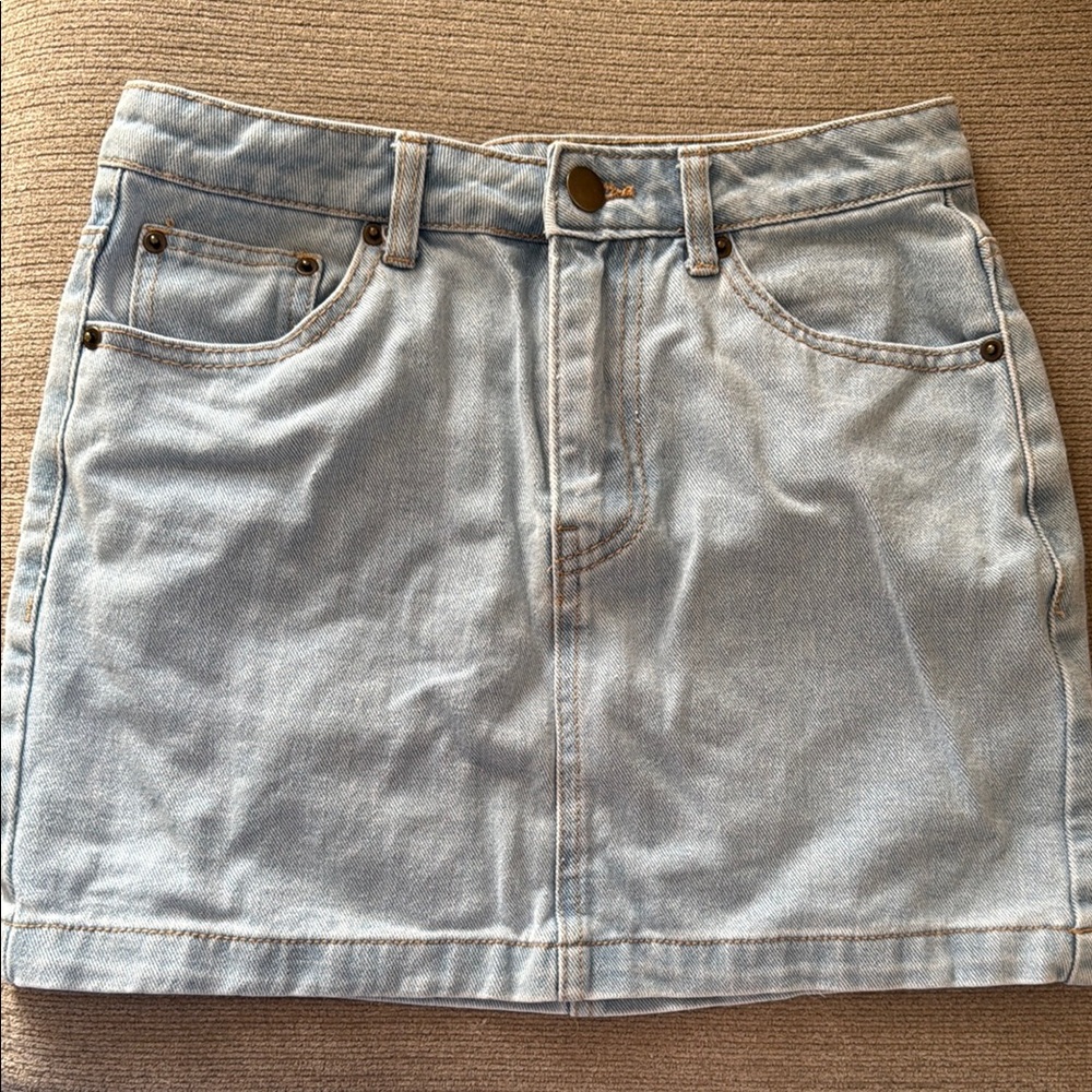 Denim Mini Skirt